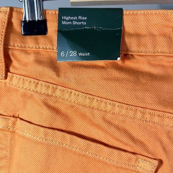 WILD FABLE/TARGET Women’s Denim Highest Rise Mom Shorts Orange Size 6/28 - Picture 7 of 10